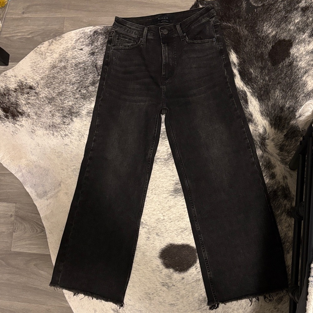 Risen Sleek Black Flare Jeans